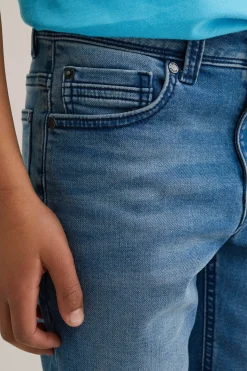Jongens slim fit denim short