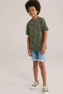 Jongens slim fit denim short