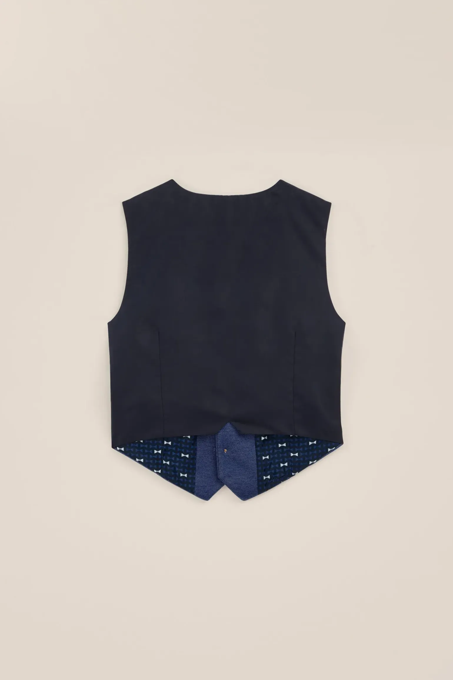 Jongens slim fit gilet met structuur