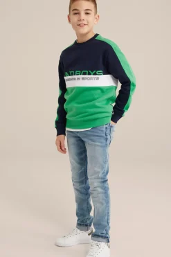 Jongens slim fit jeans met stretch