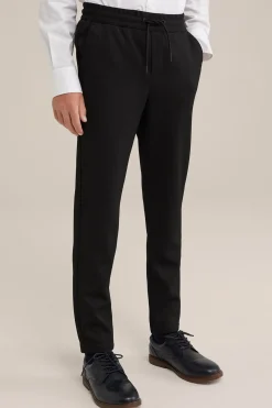 Jongens slim fit pantalon met structuur