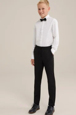 Jongens slim fit pantalon met structuur