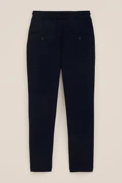 Jongens slim fit pantalon met structuur