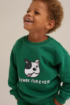 Jongens sweater met opdruk