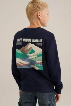 Jongens sweater met opdruk
