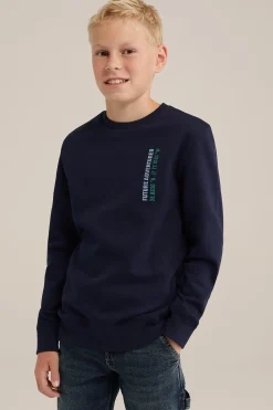Jongens sweater met opdruk