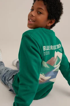 Jongens sweater met opdruk
