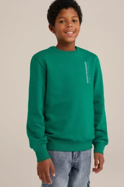 Jongens sweater met opdruk