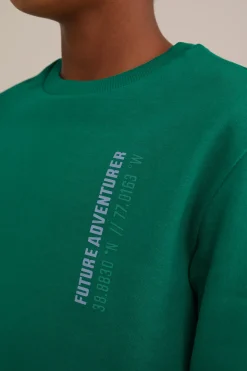 Jongens sweater met opdruk