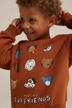 Jongens sweater met opdruk