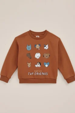 Jongens sweater met opdruk