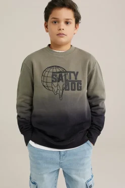 Jongens sweater met opdruk