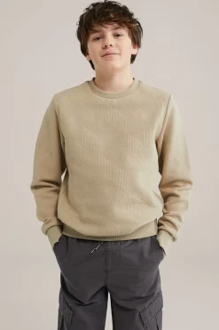 Jongens sweater met structuur