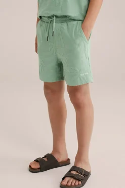 Jongens sweatshort met jacquard-dessin