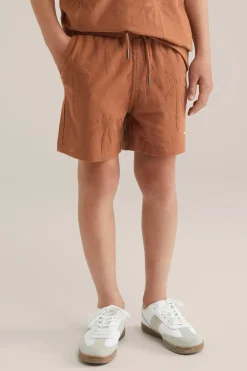 Jongens sweatshort met jacquard-dessin