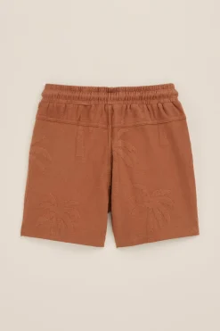 Jongens sweatshort met jacquard-dessin