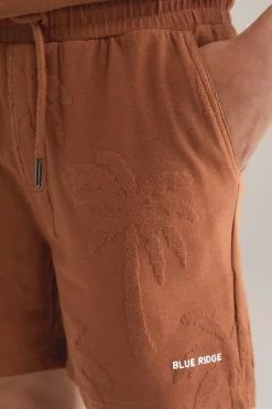 Jongens sweatshort met jacquard-dessin