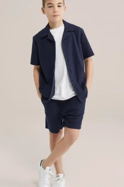 Jongens sweatshort met structuur