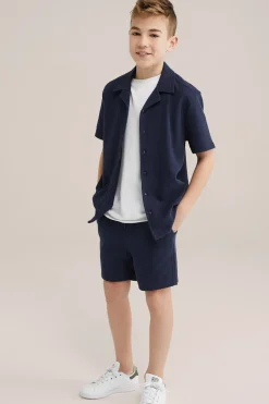 Jongens sweatshort met structuur