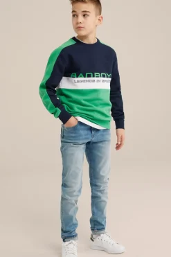 Jongens trui met colourblock