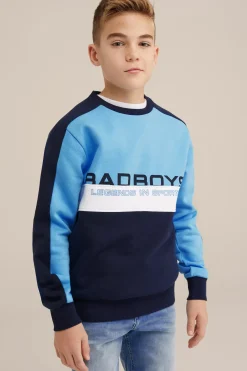 Jongens trui met colourblock
