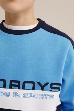 Jongens trui met colourblock