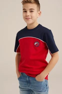 Jongens T-shirt met colourblock