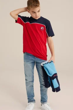 Jongens T-shirt met colourblock