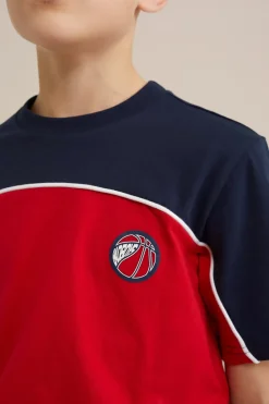 Jongens T-shirt met colourblock