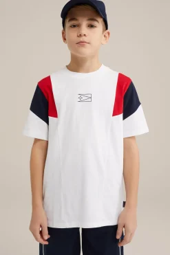 Jongens T-shirt met colourblock
