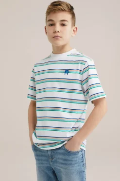Jongens T-shirt met streepdessin