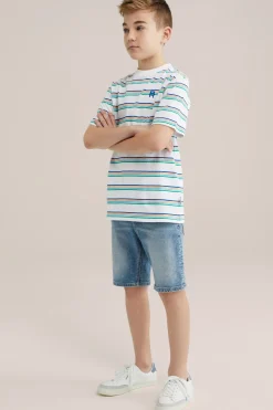 Jongens T-shirt met streepdessin