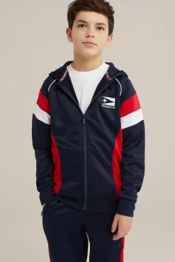 Jongens vest met capuchon