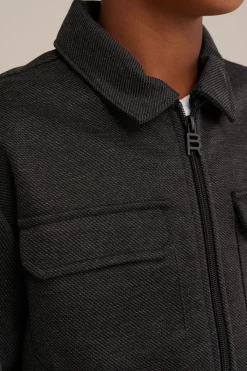 Jongens vest met jacquard-dessin