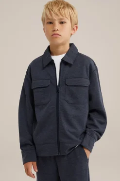 Jongens vest met jacquard-dessin