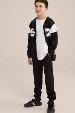 Jongens vest met opdruk