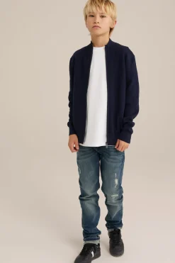 Jongens vest met structuur