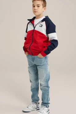 Jongens windjack met colourblock