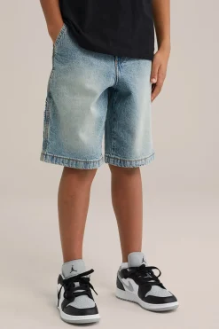 Jonges skater denim short