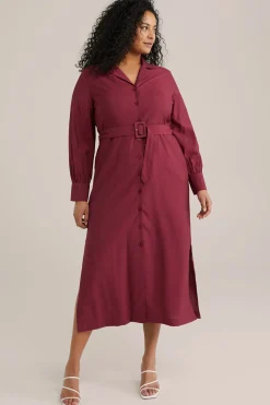jurk met ceintuur - Curve
