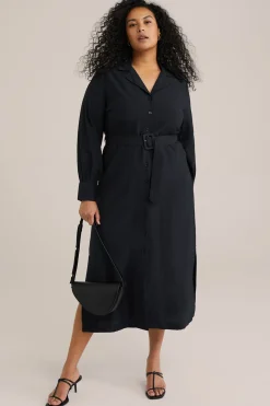 jurk met ceintuur - Curve
