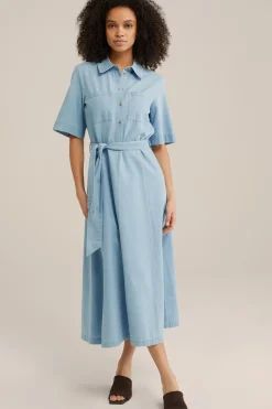 jurk met denim look
