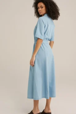 jurk met denim look
