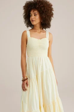 jurk met embroidery