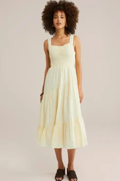 jurk met embroidery
