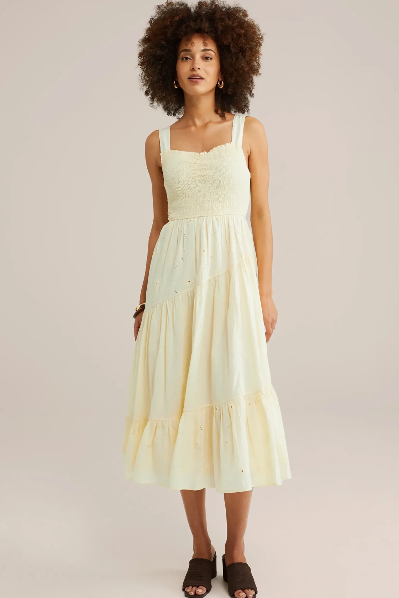 jurk met embroidery