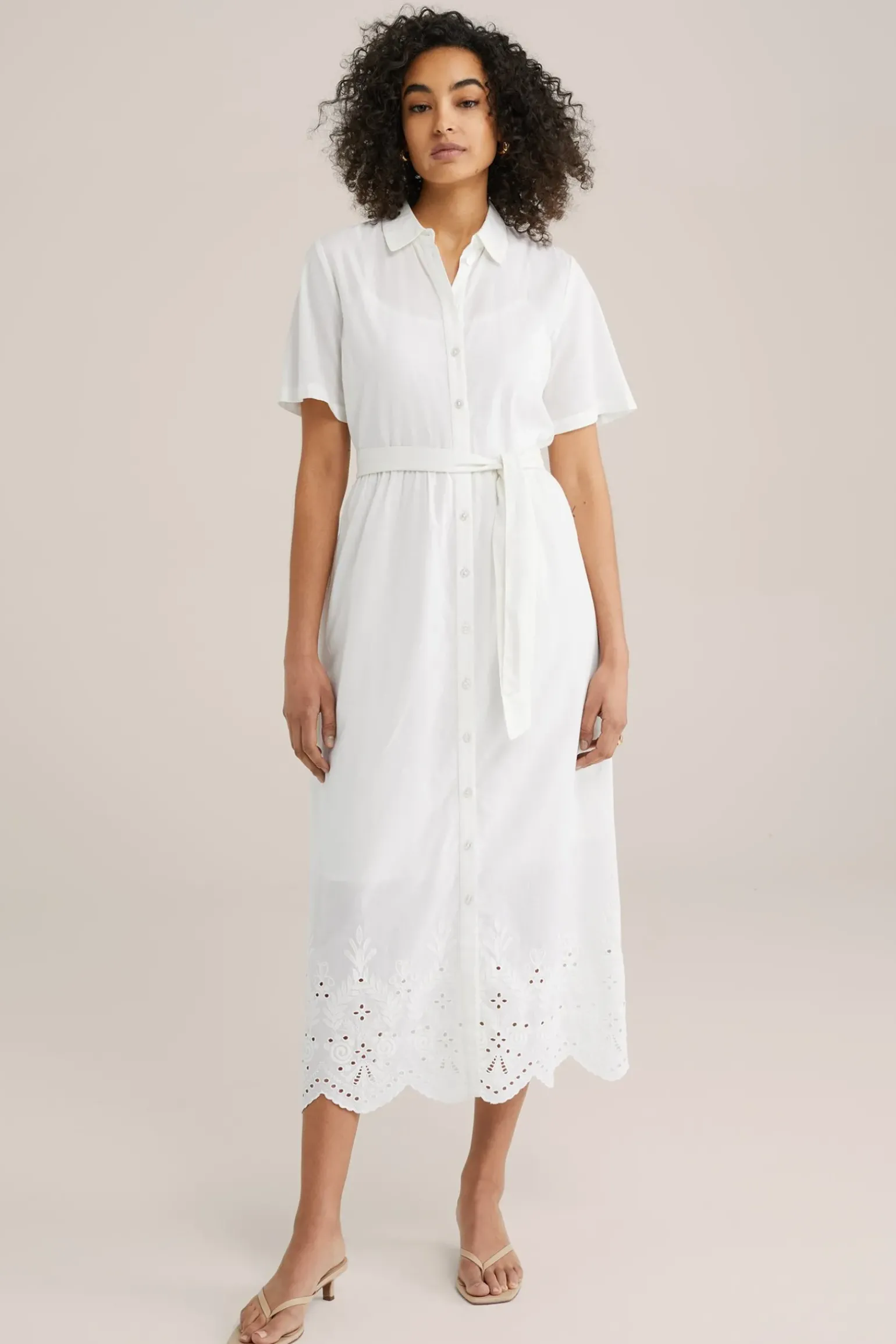 jurk met embroidery