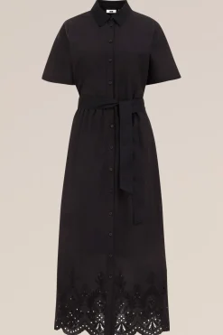 jurk met embroidery