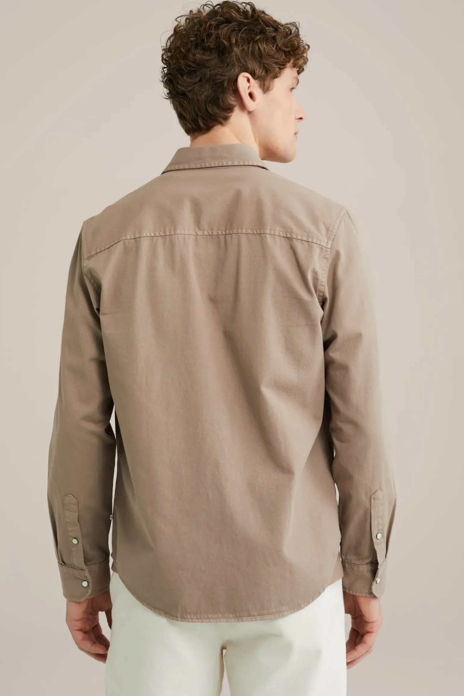 katoenen denim overhemd