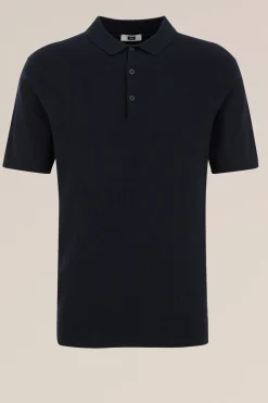 katoenen polo met structuur